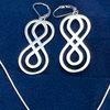 Silver Infinity Earrings